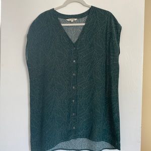 Ali Golden Green Silk Blouse